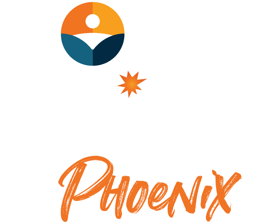 Hope Ignites Stacked White Logo